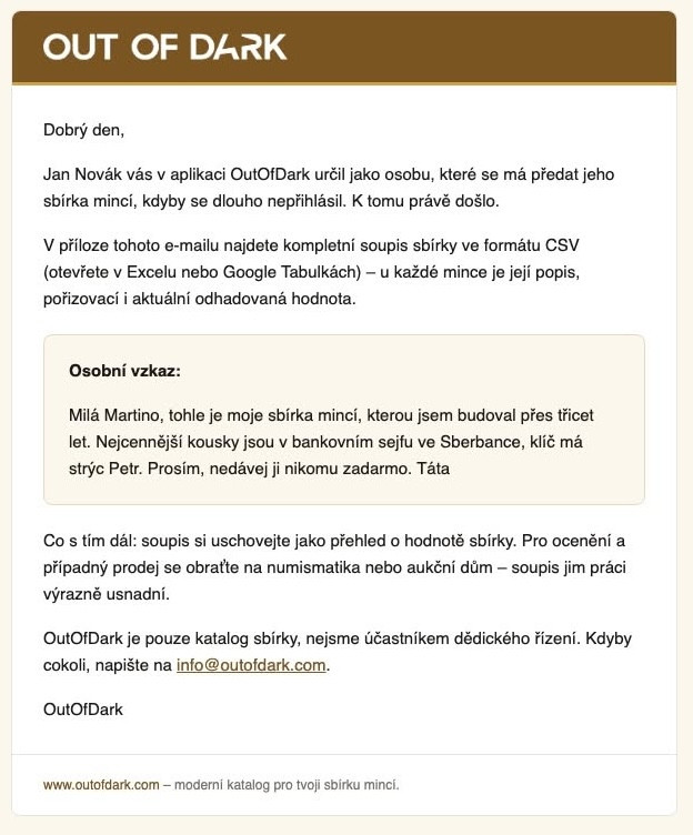 Víte, co se stane s vaší sbírkou, až tu jednou nebudete?